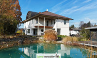 Haus - 4760, Raab - TRAUM-Garten mit Schwimmteich - großes Haus mit 3 Etagen (KG/EG/OG)