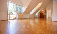 Wohnung - 2333, Leopoldsdorf - +Helle, gemütliche 3 -Zimmer + mit 36 m² Wohnküche und 7,8 m² Balkon + grüner Innenhof, Wiengrenze, ruhig, 1. OG, Dachgeschoss, D+