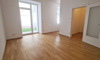Wohnung - 1100, Wien - UNBEFRISTET, gepflegte 47 m2 Altbau mit 27 m2 Garten/Terrasse, 2 Zimmer, Kochnische, Wannenbad, Parketten, Randhartingergasse