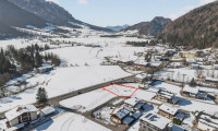 Grundstück - 6345, Kössen - Sonniges Baugrundstück mit Bebauungsstudie für 6 Wohneinheiten in attraktiver Lage von Kössen