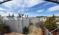 Wohnung - 1080, Wien,Josefstadt - Loft-Charakter | offenes Wohnkonzept mit beeindruckender Raumhöhe | großzügige Panoramadachterrasse | FERNBLICK | Tiefgaragenstellplatz