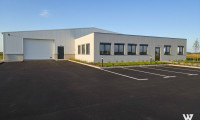 Halle / Lager / Produktion - 3464, Hausleiten - +++ IN BAU +++ Moderne Lagerhalle mit hochwertigem Bürotrakt im Betriebsgebiet Hausleiten | Grundstücksfläche ca. 2460 m2 | Bürotrakt mit ca. 231 m2 | Lagerhalle mit ca. 1009 m2 | Parkplätze | E-Ladestation geplant