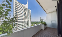 Wohnung - 1220, Wien,Donaustadt - Danubeflats – Exklusive 2-Zimmer-Wohnung im höchsten Wohnhochhaus Österreichs mit zwei Balkonen, Spa und Blick auf die Neue Donau