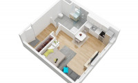 Wohnung - 1210, Wien - 4,89% Rendite - befristet vermietet/Anlageobjekt/Apartment / Baujahr 2023 -  38,88 m2 Studioapartment (Apartment 6)