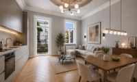 Wohnung - 1050, Wien,Margareten - Wohnen am Wienfluss – wunderschön sanierte Altbauwohnung mit Balkon und Grünblick (U4)