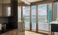 Wohnung - 1220, Wien - DANUBEFLATS I 15. Etage I 2-Zimmer Wohnung möbliert I Ausblick Kahlenberg I Pool und SPA