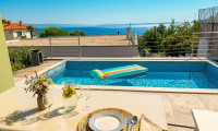 Wohnung - 51415, Lovran - Lovran – Exklusives Erdgeschoss-Apartment mit privatem Pool und traumhaftem Meerblick, ganzjährig bewohnbar