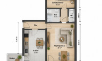 Wohnung - 8010, Graz - Charmante Sanierte 2-Zimmer Wohnung mit Balkon in bester Lage – 63m²